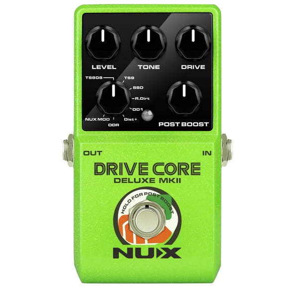Pedal Overdrive NUX Drive Core Deluxe MKII Boost Analógico