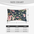 thumbnail image 6 of Bingfone Vintage Floral Standard Size Pillowcase, Long Staple Pure Cotton Envelope Closure Pillow Cover,16"X24", 6 of 9