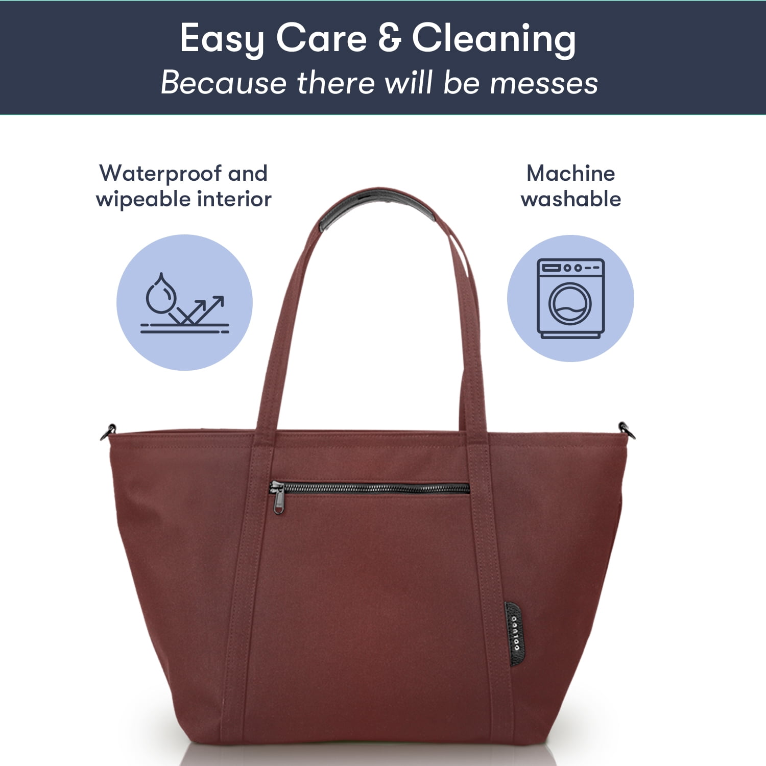 Colugo The Diaper Tote, Baby Diaper Tote Bag, Cocoa