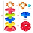 thumbnail image 4 of Toddlers Kids Ball Drop Toys，layer Roll Track Swirling Ball Tower Infants Educational Development Toys with Music, 4 of 5