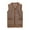 Coffee Vest, variant on Htigea Womens Fleece Vest Fall Winter Warm Lightweight Gilet Collarless Button Down Sleeveless Jacket with Pockets Beige XXXL