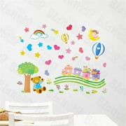 Lovely Bear - Wall Decals Stickers Appliques Home Decor - Mixed - (W)13.4 inch x (H)26.8 inch