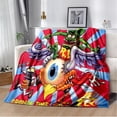 thumbnail image 1 of Manta de franela de dibujos animados para niños, ropa de cama de viaje, sofá, sofá, regalo, 1 of 4
