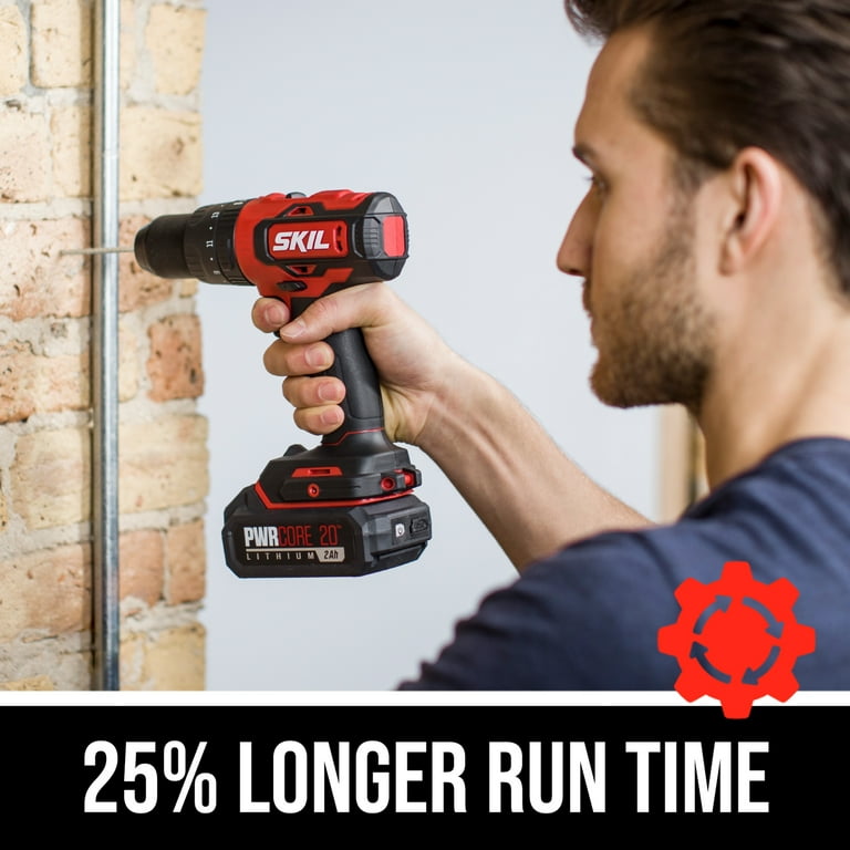 PWRCore 20-Volt Brushless Cordless 1/2 in. Hammer Drill Kit Plus 2.0Ah Lithium-Ion Battery (USB) Plus PWRJump Charger PWRCore 20-Volt Brushless Cordless 1/2 in. Hammer Drill Kit Plus 2.0Ah Lithium-Ion Battery (USB) Plus PWRJump Charger