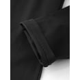 thumbnail image 6 of TiaoBug Big Kids Boys Wide Leg Baggy Pants Loose Fit High Waist Trousers with Pockets Casual Wear Black 9-10, 6 of 7
