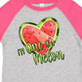 thumbnail image 4 of Inktastic I'm One in a Melon- Watermelon Heart Boys or Girls Toddler T-Shirt, 4 of 5