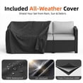 thumbnail image 3 of Dateyes 9 Seats Patio Furniture Set, Rattan Wicker Outdoor Conversation Sectional Sofa Set with Storage Coffee Table and Waterproof Cover,Gray, 3 of 9