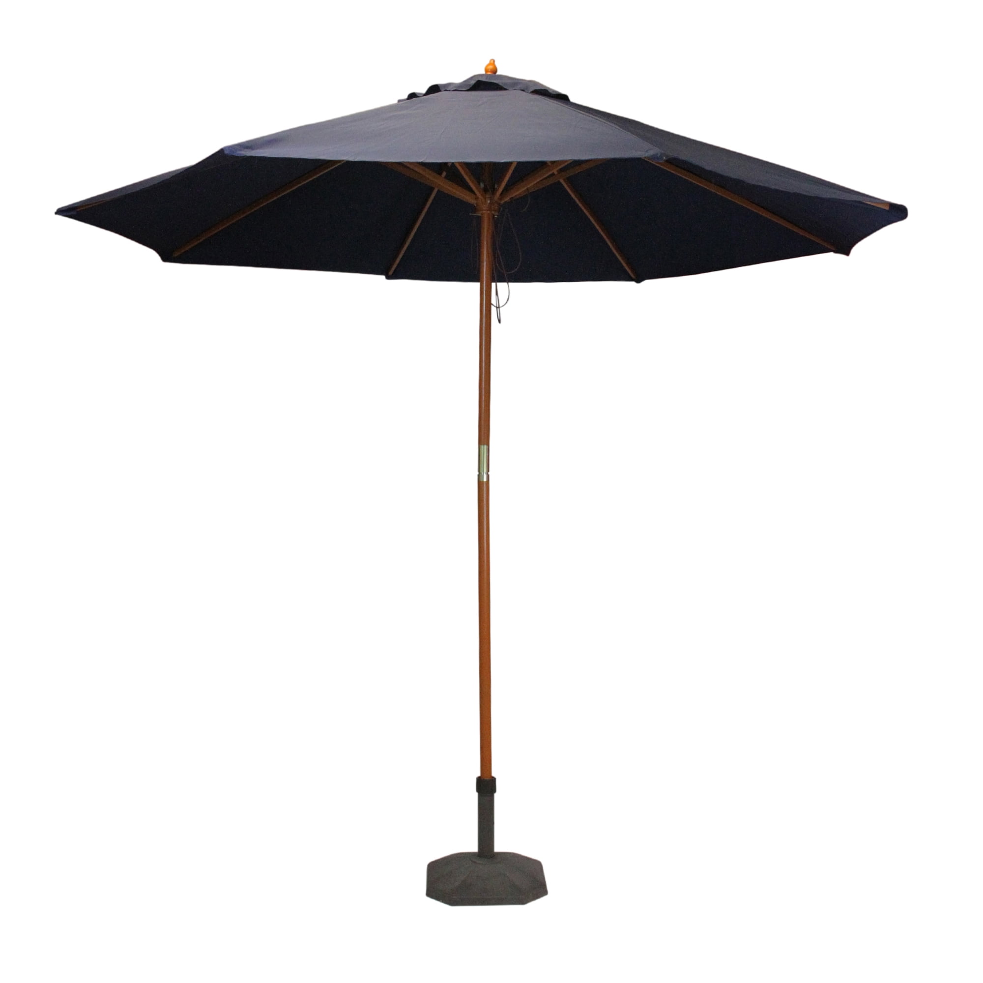 wooden market umbrella