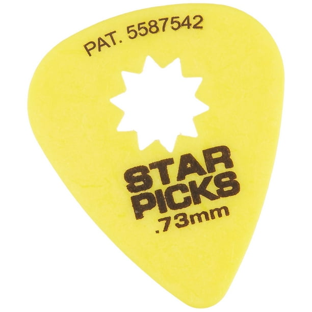 Púas de guitarra Cleartone Everly 30023 con recorte en forma de estrella