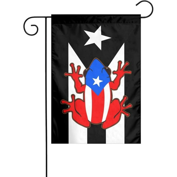 Puerto Rico Rana Flags 12x18 Inch Home Outdoor Indoor Garden Home Decoration Banner