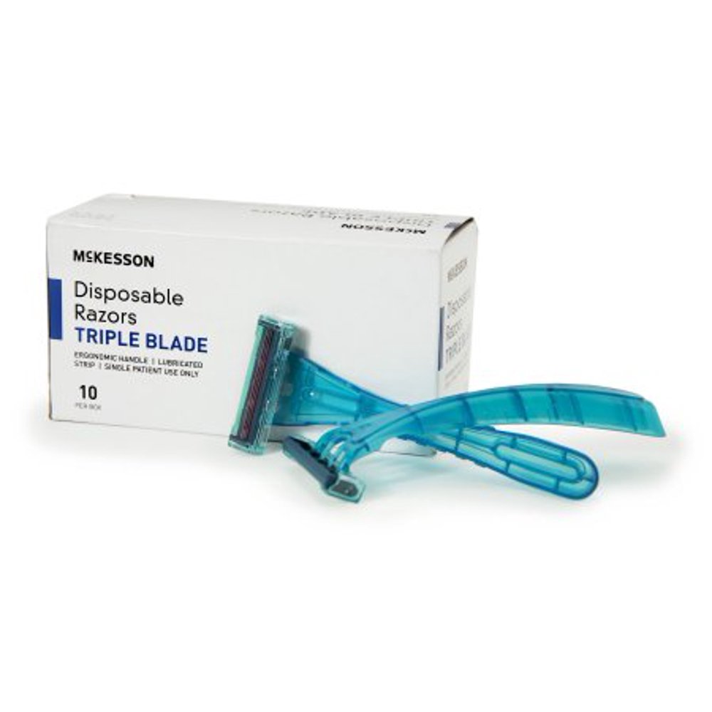 McKesson Razor Triple Blade Disposable, 16RZ15 Box of 10 Walmart