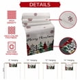 thumbnail image 5 of Merry Christmas Cotton Linen Table Runner Green Red Black Plaid Christmas Tree Snowflakes Linen Dining Table Runners for Home Decor Party Dining Room Restaurant Kitchen Party 13" x 48", 5 of 9