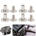 thumbnail image 2 of Herwey Rivet, Rivet Kit, 50 Set 8mm Pure Copper Flat Head Rivets Leather Strap Screws Kit for Notebook Binding, 2 of 8