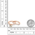 thumbnail image 4 of Gem Stone King 18K Rose Gold Plated Silver Peach Morganite and White Topaz Wedding Engagement Ring Band Bridal Set for Women (2.51 Cttw, Gemstone October Birthstone, Round 7MM, Size 7), 4 of 4