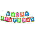 thumbnail image 3 of Silver Lining Rainbow Unicorn Jointed Happy Birthday Banner, 3 of 3
