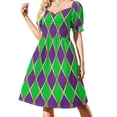 thumbnail image 3 of Harlequin Mardi Gras Dress dresses for woman 2024 elegant dresses for women, 3 of 7