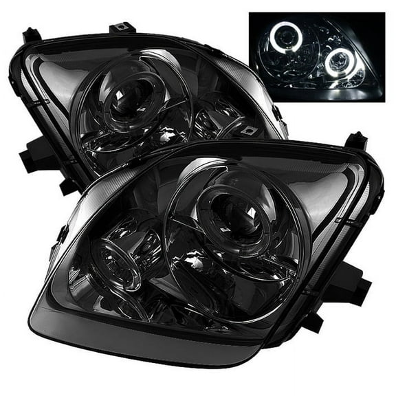 ( Spyder ) Honda Prelude 97-01 Projector Headlights-LED Halo-Smoke-High H1 (Incl