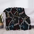 thumbnail image 4 of Throw Blanket for Couch, Bike wheel colorful Super Soft Fuzzy Comfy Warm Throw Blanket, Cuteness Lightweight Cozy Plush Flannel Blanket & Throws for Sofa and Bed All Season, 4 of 5