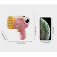 thumbnail image 5 of Electric Bubble Gun Dinosaur 40-Hole Continuous Bubble Action, Pink, 5 of 5
