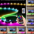 thumbnail image 6 of 31 Modes Changing Lights, Spring Cabinet Doors - White TV Console for Primary Living, 6 of 6