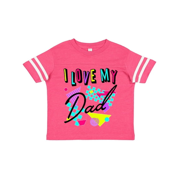 Inktastic I Love My Dad 80s Retro Style Boys or Girls Toddler T-Shirt