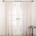 thumbnail image 3 of SARO C024.W54108 54 x 108 in. Zephyr Rod Pocket Sheer Window Curtain Panel  White, 3 of 5