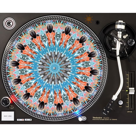 KuzmarK™ 12" DJ Turntable Slipmat - Alien Craft