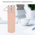 thumbnail image 4 of 500ml Insulation Tumbler Stainless Steel Travel Insulation Tumbler Handle Multi Purpose Lid Tumbler for Home Outdoor Pink, 4 of 5