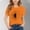 Orange, variant on FamilyThread Toddler Girls Boys Versatile Short Sleeve T-Shirt Fashionable Graphic Print Tunic Tops Crewneck Casual Summer Shirt For 3-15Y