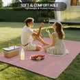 thumbnail image 5 of Fsddascl Vintage Nude Pink Outdoor Rug for Patio/Deck, Non-Slip Large Area Rug 5 x 8 Ft, Farmhouse Retro Solid Color Linen Texture Indoor Outdoor Rugs Washable Area Rugs, Camping Rug Carpet Runner, 5 of 9