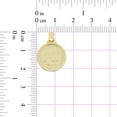 thumbnail image 3 of 14k Yellow Gold, Baptism Christening Engraved Religious Pendant Medal Round 16mm NO Necklace, 3 of 7
