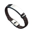 thumbnail image 2 of Pulsera del día de San Valentín Pulsera de pareja Decoración Joyería de muñeca con dijes ligeros para Acción de Gracias Día de la Madre Aniversario Marrón Plata, 2 of 8