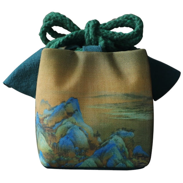 Tetera Bolsa De Almacenamiento De Taza De Té Bolsa Paquete De Taza De Té De Viaje Portátil Bolsa De Tela Juego De Té De Kung Fu Chino Acogedor - Bolsa De Almacenamiento De Artículos De Té Para Viajes