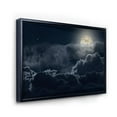 thumbnail image 2 of Designart Cloudy Full Moon Night FLOAT FRAME WALL ART, 2 of 4