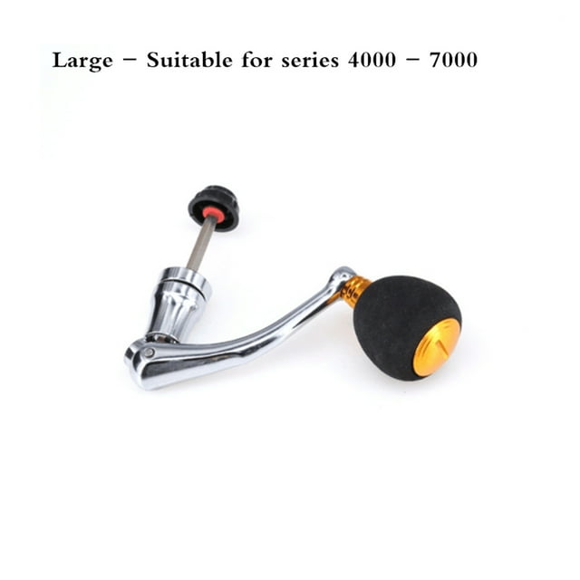 Aluminum Alloy Fishing Reel Handle Knob Fishing Tackle Accessories Spinning Reel Foldable Rocker Be applicable 99% Reel ,Rigid Aluminum Skeletal Frame