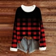 thumbnail image 4 of LIaqionyy Hauts pour Femmes Tunique Confortable Chemises Mignonnes Décontractées Col Rond Blouse de Travail Vêtements de Mode Automne, 4 of 5