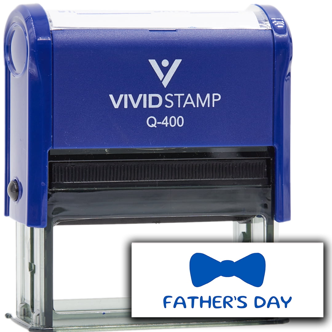 (3 pack) All Quality Father's Day Self-Inking Rubber Stamp | Agenda Planning Stamps (Blue Ink) - Q-400