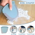 thumbnail image 4 of Raspador de mesa y cortador de masa 2 en 1 BIGFIT de acero inoxidable, 4 of 6