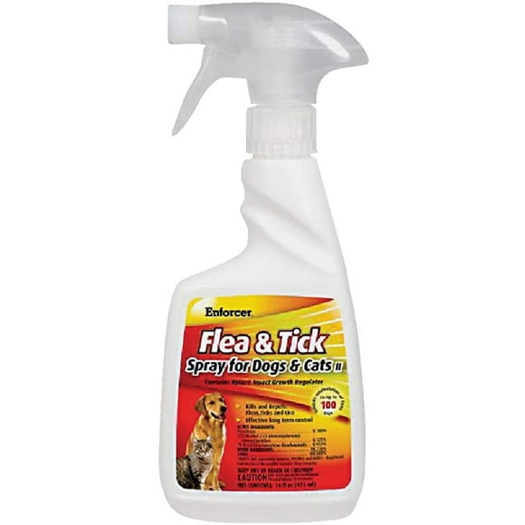 Spray para pulgas y garrapatas Enforcer EFT166 470 ml para perros y gatos