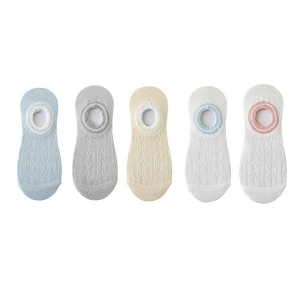 Patterned Breathable Women's Socks , , Sweat-Absorbent Socks , High Elasticity Cotton Socks , Size One Size , 5 Pairs