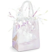 Gift Bag Shaped Balloon Weight, Iridescent, 1ct