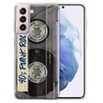 thumbnail image 1 of WIRESTER Transparent Soft Gel TPU Clear Case Slim Protective Cover for Samsung Galaxy S22 6.1" 2022, Retro Clear Cassette Tape Punk Rock, 1 of 1