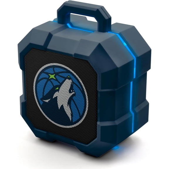 SOAR NBA Shockbox LED Wireless Bluetooth Speaker - Minnesota Timberwolves