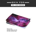 thumbnail image 5 of PS5 Skin Disc Version Console & Controllers, Mytrix Durable Protective Skin Stickers for Playstation 5 disk Edition, Vinyl Decal Stickers- Cosmic, 5 of 7