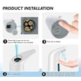 thumbnail image 4 of Dispensador automático de jabón sin contacto, dispensador de jabón líquido manos libres, dispensador automático de jabón para platos de mano de 14oz/400ml (blanco), 4 of 5