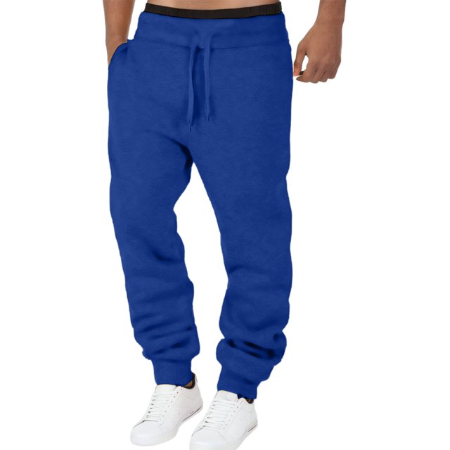 Men's Casual Pants for Everyday Wear with Drawstring Relaxed Fit Solid Color Trousers Featuring Pockets and Soft for Comfortable All Day Activities
