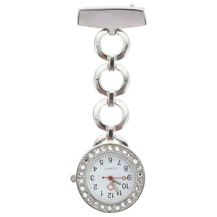 ULTNICE Hanging Nurse Watch Pocket Watch Silver 1Set Time Telling Fashionable