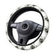 thumbnail image 2 of Balery Black And White Rose Fundas elásticas antideslizantes para volante, funda protectora universal para hombre y mujer, 15 pulgadas, accesorios para coche., 2 of 6