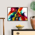 thumbnail image 4 of Great Big Canvas "Flourish III"  by Jonas Gerard Burgundy Black contemporary  Framed Flat Print Wall Artwork, 4 of 5