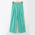 thumbnail image 4 of Jamsmile Womens Pants Casual High Waisted Loose Wide Leg Trousers Comfortable Elastic Waist Vacation Summer Loose Flowy Pants, 4 of 6